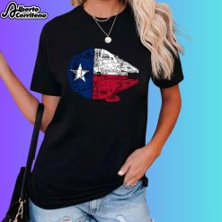 Texas Flag And The Millennium Falcon Shirt