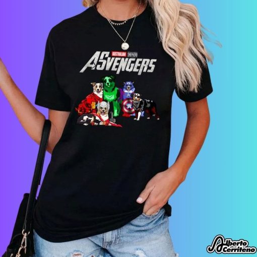 Australian Shepherd ASvengers Marvel Avengers Endgame Shirt