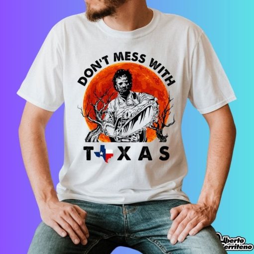 Don’t Mess with Texas Vintage Texas Chainsaw Sunset Shirt