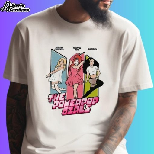 Sabrina Carpenter Chappell Roan Charli Xcx The Powerpop Girls Shirt