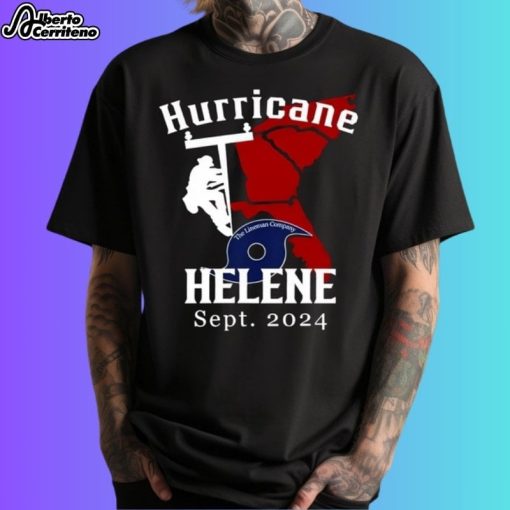 Hurricane Helene American Lineman Shirt