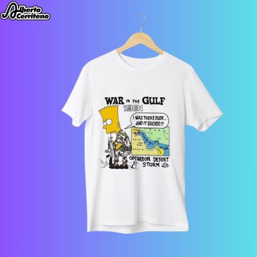 Bart Simpson War In The Gulf 1991 Operation Desert Storm Shirt