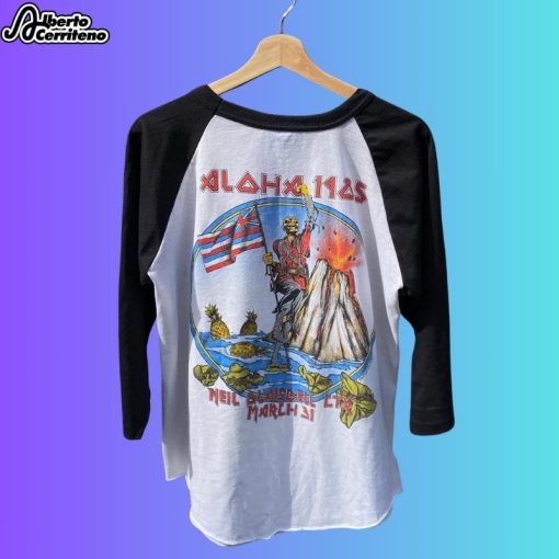 Iron Maiden March 31 1985 Neil Blaisdell Center Honolulu Hawaii Event Shirt