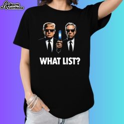 What List Trump Epstein 2025 Shirt