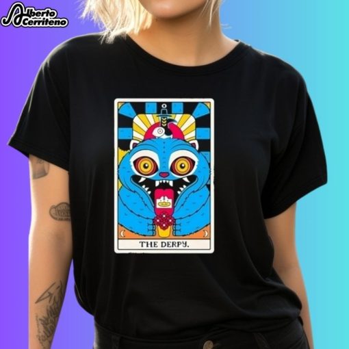 A Tarot Card Style Derpy Tiger From Kpop Demon Hunters Shirt