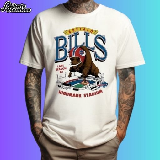 Buffalo Bills Homage Highmark Stadium Farewell Season Schedule Mascot Shirt