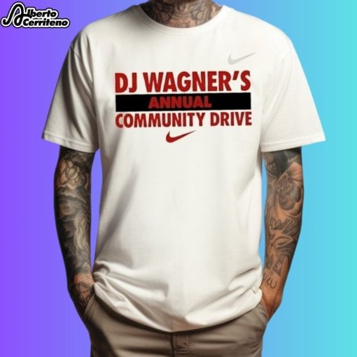 Dj Wagners Annual Community Drive Logo Shirt