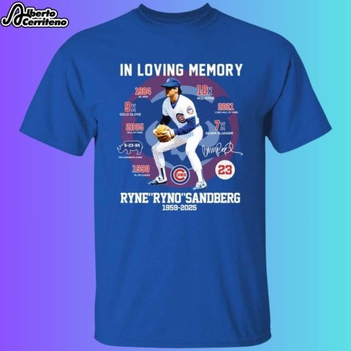 In Memories Of Ryne Ryno Sandberg 1959 2025 Shirt