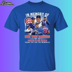 In Memories Of Ryne Ryno Sandberg Forever In Our Heart Thank You Shirt