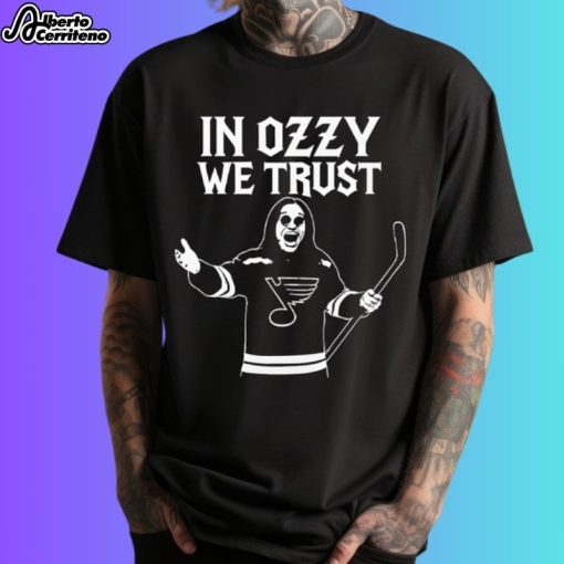 In Ozzy We Trust St. Louis Blues X Ozzy Osbourne Tribute Shirt