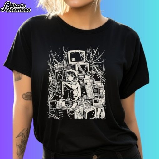 Pixel Eye Bat Wired World Shirt
