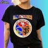 San Francisco 49Ers Giants And Warriors Football Logo Shirt