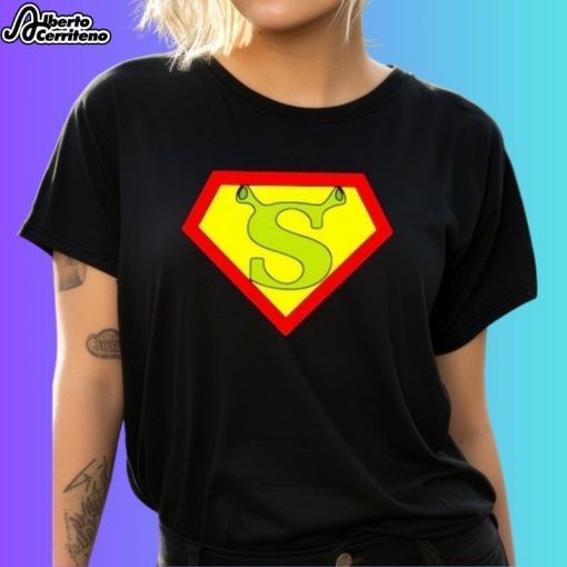 Supershrek Super Man Shrek Logo Shirt