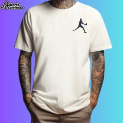 Tennis Player Serving Motion Logo Shirt