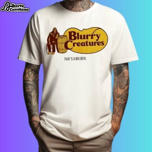 Blurry Creatures Squatch & Barrel Bigfoot Shirt