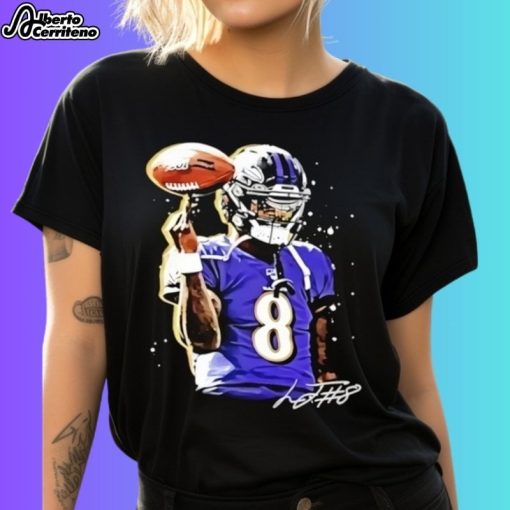 Lamar Jackson Baltimore Ravens Signature Vintage Shirt